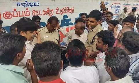 ஆக்கிரமிப்பு அகற்றும் பணி தற்காலிகமாக நிறுத்தம்