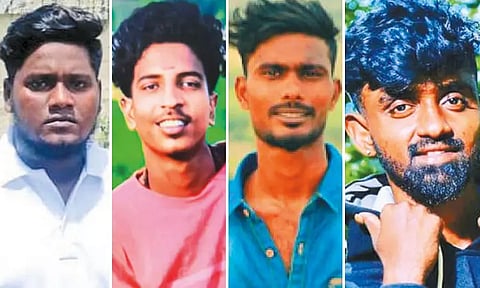 திருத்தணியில் பயங்கரம்; போலீஸ்காரர் உள்பட 5 பேரை வெட்டி வழிப்பறி - 4 பேர் கைது