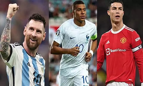 சிறந்த கால்பந்து வீரர் விருது போட்டியில் மெஸ்சி, எம்பாப்பே; ரொனால்டோ பெயர் பரிந்துரைக்கப்படவில்லை