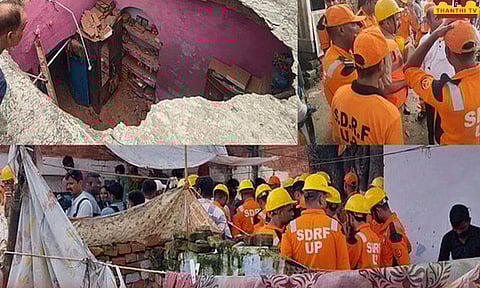 உ.பி.: லக்னோவில் வீட்டின் மேற்கூரை இடிந்து விழுந்து விபத்து- ஒரே குடும்பத்தை சேர்ந்த 5 பேர் உயிரிழப்பு.!