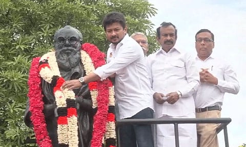 தந்தை பெரியாரின் 145 ஆவது பிறந்த நாளில் அவர்களது பணிகளை போற்றுவோம் - அமைச்சர் உதயநிதி ஸ்டாலின்