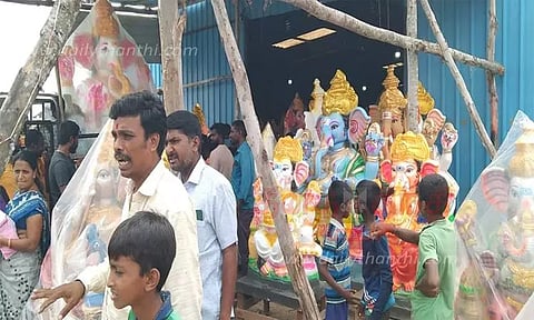 கோலாரில் விநாயகர் சதுர்த்தி பண்டிகை 'களை' கட்டியது