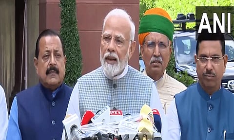 "நாடாளுமன்ற சிறப்பு கூட்டத்தொடரில் வரலாற்று சிறப்புமிக்க முடிவுகள் எடுக்கப்படவுள்ளன"- பிரதமர் மோடி