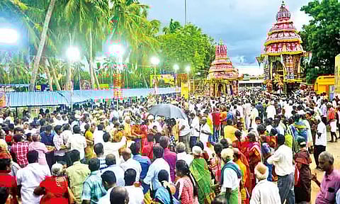 பிள்ளையார்பட்டியில் கோலாகல தேரோட்டம்