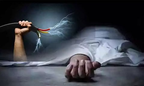 தாளவாடி அருகே மின்சாரம் தாக்கி பெண் பலி