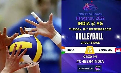 ஆசிய விளையாட்டு: வாலிபால் முதல் சுற்றில் கம்போடியாவை இன்று எதிர்கொள்கிறது இந்தியா
