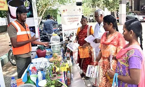 ஈரோடு மாநகராட்சி அலுவலகத்தில் டெங்கு தடுப்பு விழிப்புணர்வு கண்காட்சி