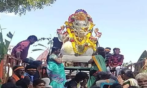 இந்து மக்கள் கட்சி சார்பில்விநாயகர் சிலை ஊர்வலம்