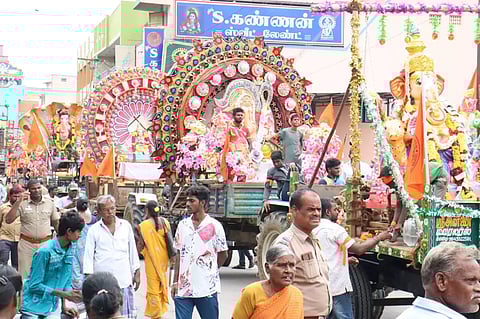 விநாயகர் சிலைகள் ஊர்வலம்