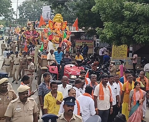 விநாயகர் சிலைகள் ஊர்வலம்