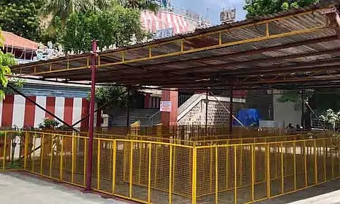 வெங்கடரமண சுவாமி கோவிலில் முன்னேற்பாடு பணிகள் தீவிரம்