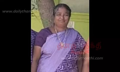 பள்ளியில் மயங்கி விழுந்த ஆசிரியை சாவு
