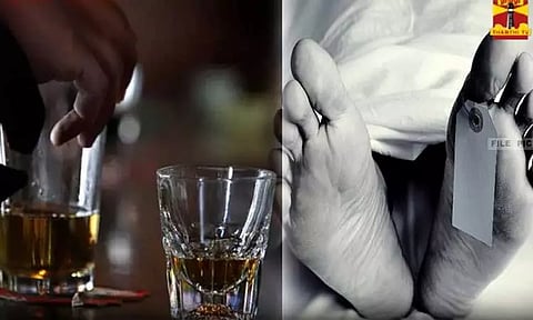 கும்பகோணத்தில் கூடுதல் போதைக்காக மதுவில் சானிடைசர் கலந்து குடித்த இருவர் உயிரிழப்பு