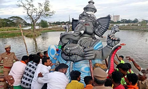 கோவையில் 257 விநாயகர் சிலைகள் கரைப்பு