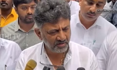 "மேகதாது விவகாரம்: தமிழகம் தலையிடக் கூடாது.." - கர்நாடக துணை முதல் மந்திரி டி.கே.சிவக்குமார்