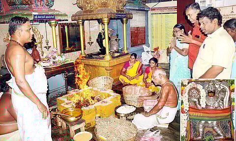 சஞ்சீவி ஆஞ்சநேயர் கோவிலில் சுதர்சன ஹோமம்