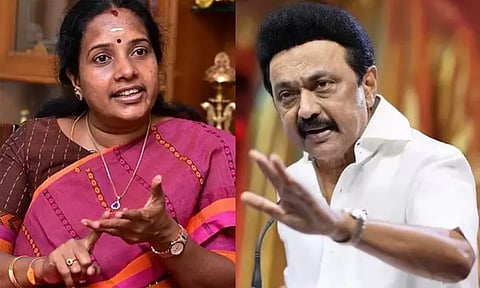 நீதிமன்றத்திற்கு செல்லாமல் ஊழல் ஊழல் என வெற்றுப்பேச்சு பேசுவது ஏன்? - முதல்-அமைச்சர் மு.க.ஸ்டாலினுக்கு வானதி சீனிவாசன் கேள்வி