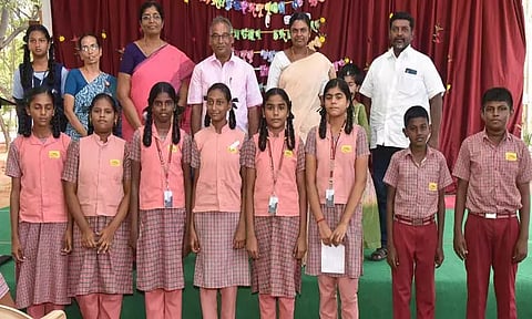 திருச்செந்தூர் காஞ்சி பள்ளியில்சுற்றுச்சூழல் மன்ற தொடக்க விழா