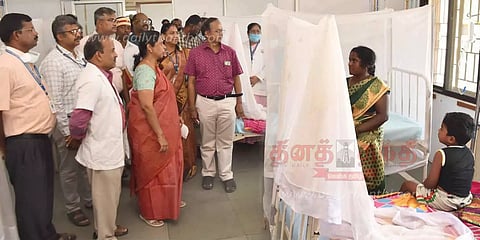 தர்மபுரி அரசு மருத்துவமனையில்டெங்கு காய்ச்சலுக்கு சிகிச்சை அளிக்க தனி வார்டுகலெக்டர் சாந்தி தகவல்