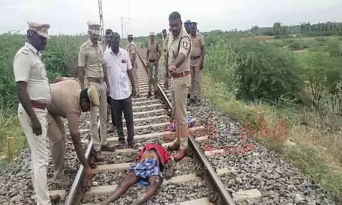 தண்டவாளத்தில் ஆண் பிணம்