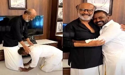 சந்திரமுகி-2 வெளியாவதை முன்னிட்டு நடிகர் ரஜினிகாந்திடம் ஆசி பெற்றார் ராகவா லாரன்ஸ்