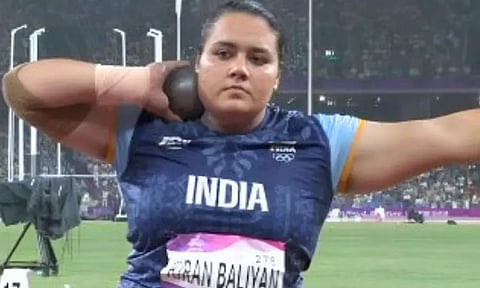 ஆசிய விளையாட்டு: குண்டு எறிதல் போட்டியில் இந்தியாவுக்கு வெண்கலம்