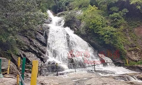 குரங்கு நீர்வீழ்ச்சியில் திடீர் வெள்ளப்பெருக்கு