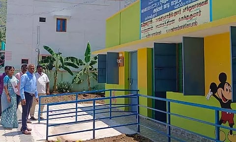 அங்கன்வாடி மையத்தில் கலெக்டர் ஆய்வு
