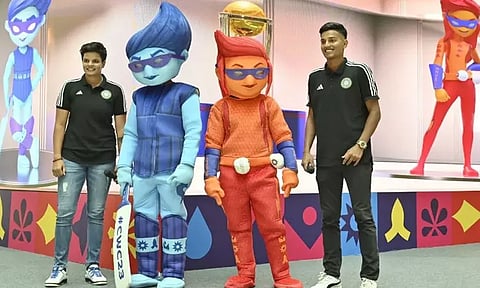 உலகக்கோப்பை தொடருக்கான சின்னங்களை அறிமுகம் செய்தது ஐசிசி ...!