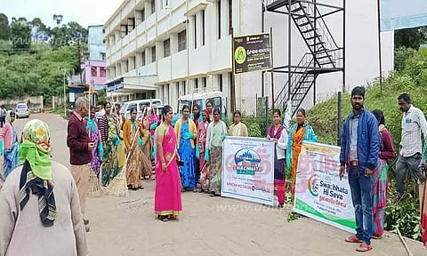 கோத்தகிரியில் தூய்மை பணி