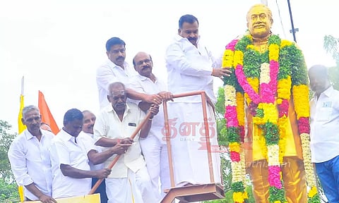 தி.மு.க.- காங்கிரஸ் கூட்டணி வலுவாக உள்ளது-மாணிக்கம்தாகூர் எம்.பி. பேட்டி