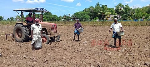 நேரடி நெல் விதைப்பு பணிகள் தீவிரம்