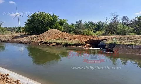 பி.ஏ.பி. பிரதான கால்வாயில் திடீர் உடைப்பு