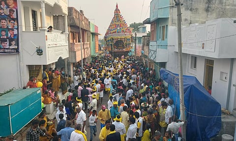 அய்யனார், பொன்னியம்மன் கோவில்களில் தேரோட்டம்