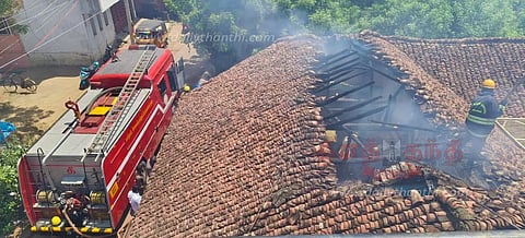 வீட்டில் திடீர் தீ விபத்து