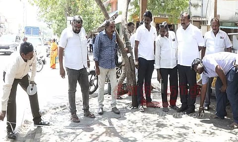 தூத்துக்குடி அண்ணாநகர் மெயின் ரோட்டை விரிவாக்கம் செய்ய மேயர் ஆய்வு