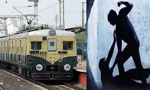 'ரூட் தல' பிரச்சினை: கடற்கரை ரெயில் நிலையத்தில் கல்லூரி மாணவருக்கு கத்தியால் வெட்டு