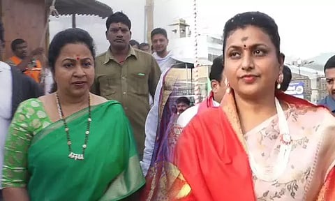 ரோஜாவை பற்றி பேச உங்களுக்கு என்ன தகுதி இருக்கிறது - நடிகை ராதிகா கண்டனம்