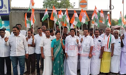 பா.ஜ.க. அலுவலகத்தை முற்றுகையிட முயன்ற காங்கிரஸ் கட்சியினர் 51 பேர் கைது