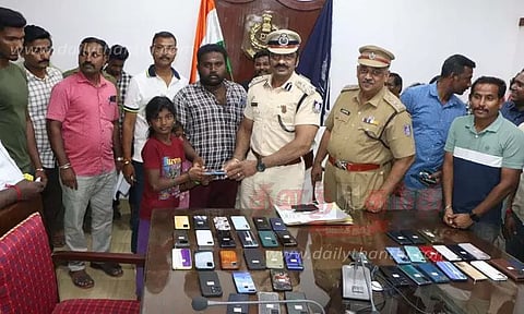 திருடு போன 70 செல்போன்கள் பறிமுதல்