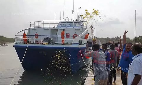 இன்றும், நாளையும் இலங்கை-நாகை பயணிகள் கப்பல் சோதனை ஓட்டம்