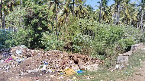 கம்பம் அருகேஆக்கிரமிப்பின் பிடியில் சிக்கிய ஓடை