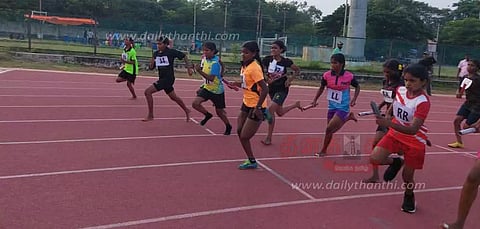 பள்ளிக்கல்வித்துறை சார்பில் மாணவிகளுக்கான தடகள போட்டி