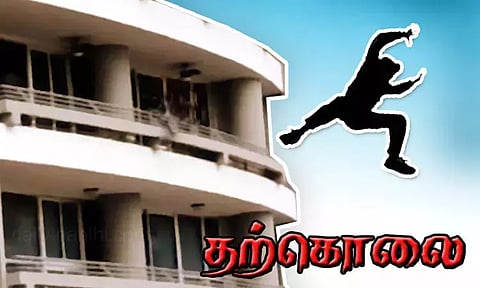 சென்னை ராஜீவ்காந்தி அரசு ஆஸ்பத்திரியில் மாடியில் இருந்து குதித்து வாலிபர் தற்கொலை - வயிற்று வலிக்கு சிகிச்சை பெற்று வந்தார்