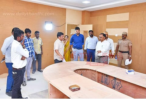 ரூ.121 கோடியில் புதிய கலெக்டர் அலுவலகம், அரசு சுற்றுலா மாளிகை கட்டுமான பணிகள்