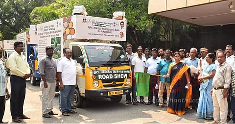 தர்மபுரியில்சிறுதானிய பயிர் சாகுபடி பிரசார ஊர்திகலெக்டர் சாந்தி தொடங்கி வைத்தார்