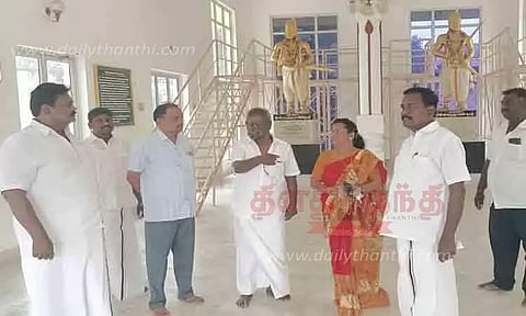 மருது பாண்டியர்கள் மணிமண்டபத்தில் தூய்மை பணி