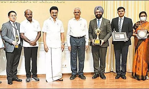 தமிழக மக்கள் நல்வாழ்வு துறைக்கு விருதுகள்: முதல்-அமைச்சர் மு.க.ஸ்டாலின் வாழ்த்து