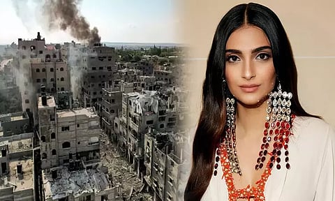 வன்முறை எதையும் தராது: இஸ்ரேல்-ஹமாஸ் போரால் சோனம் கபூர் வருத்தம்