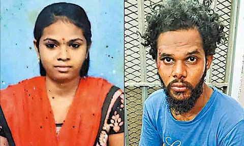 குடிபோதையில் தகராறு: கர்ப்பிணி மனைவியை எரித்துக்கொன்ற வாலிபர்